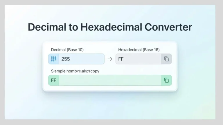 Decimal to Hexadecimal Converter | Decimal to Hex Converter