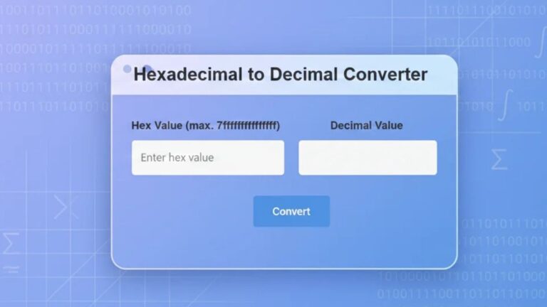 Hexadecimal to Decimal Converter | Hex to Decimal Converter