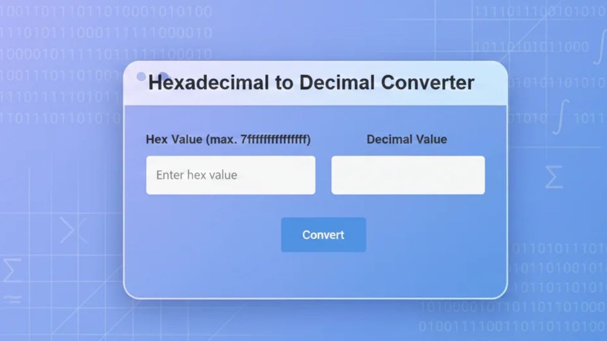 Hexadecimal to Decimal Converter | Hex to Decimal Converter