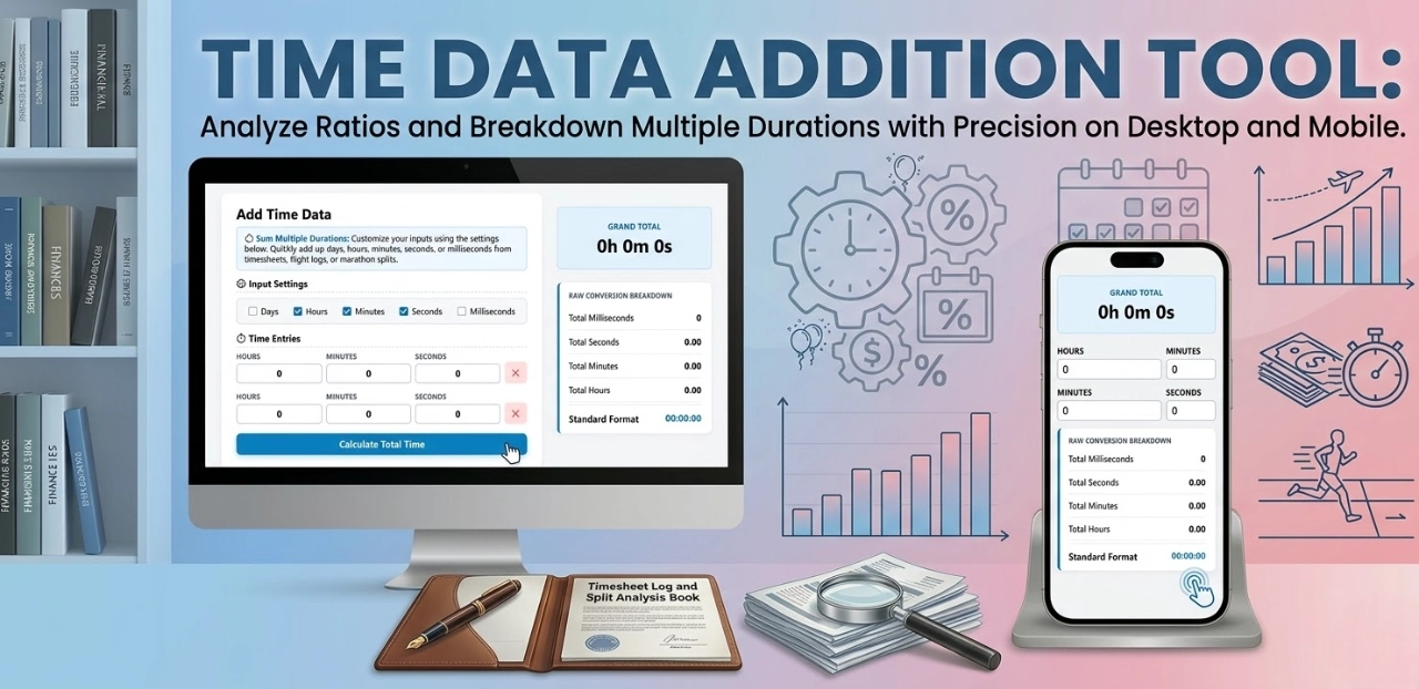 Add Multiple Times Together | Add Time Data Calculator